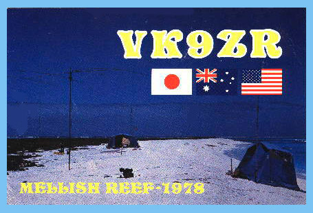 1978 Mellsih Reef VK9ZR QSL Card
