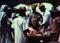 Outdoor Butcher Fort Lamy Market Chad