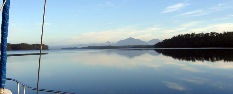 View from Birches Inlet towards Mount Sorell