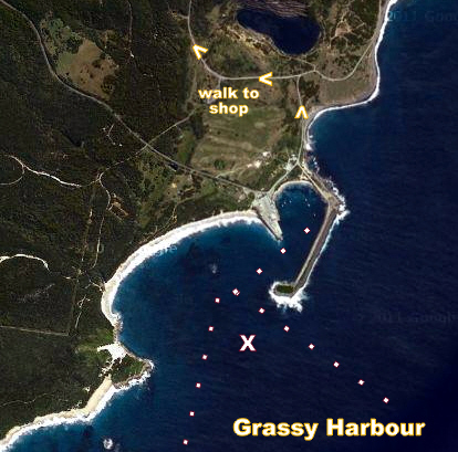 Grassy harbour approach