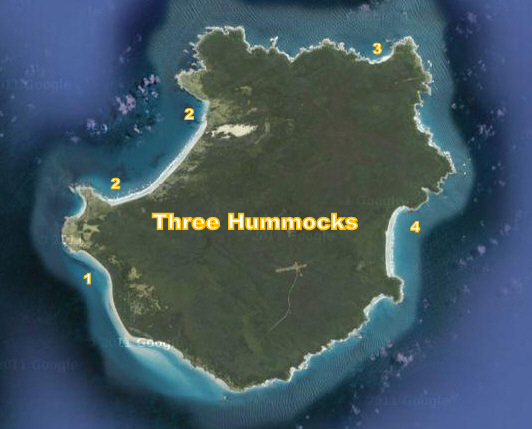 three hummocks island