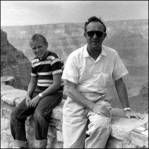 Jackie and his dad at Grand Canyon