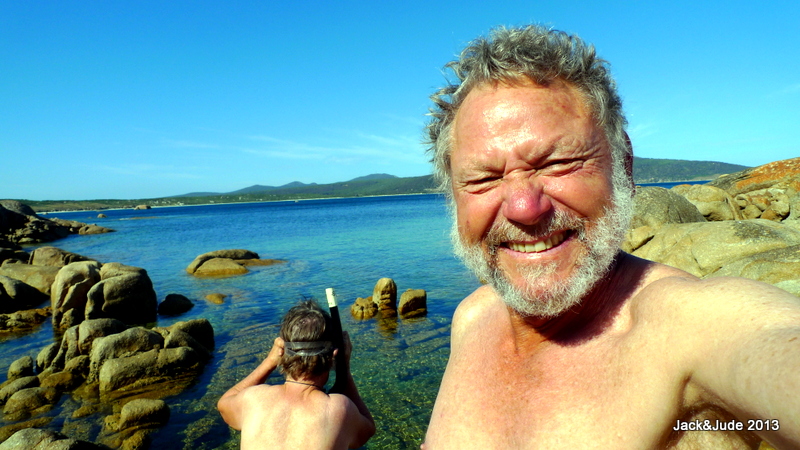 Tasmanian skinny dipping is fun