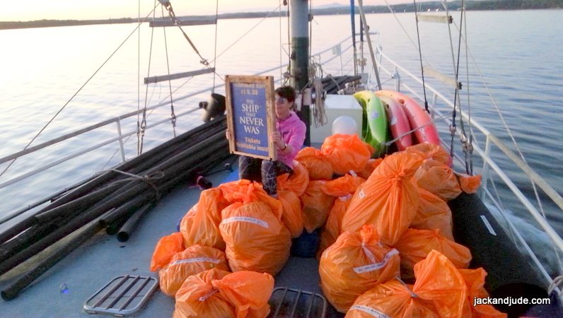 Macquarie Harbour Clean Up trash collected