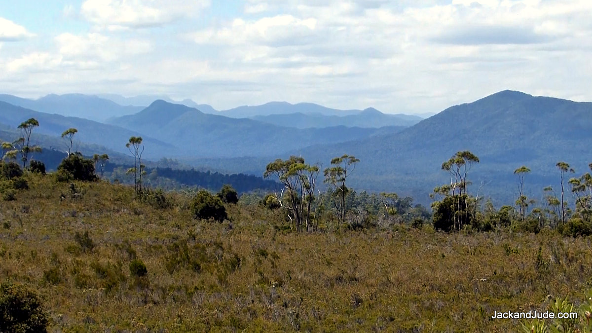 The Franklin Gordon Wild Rivers National Park from the Goulds Track